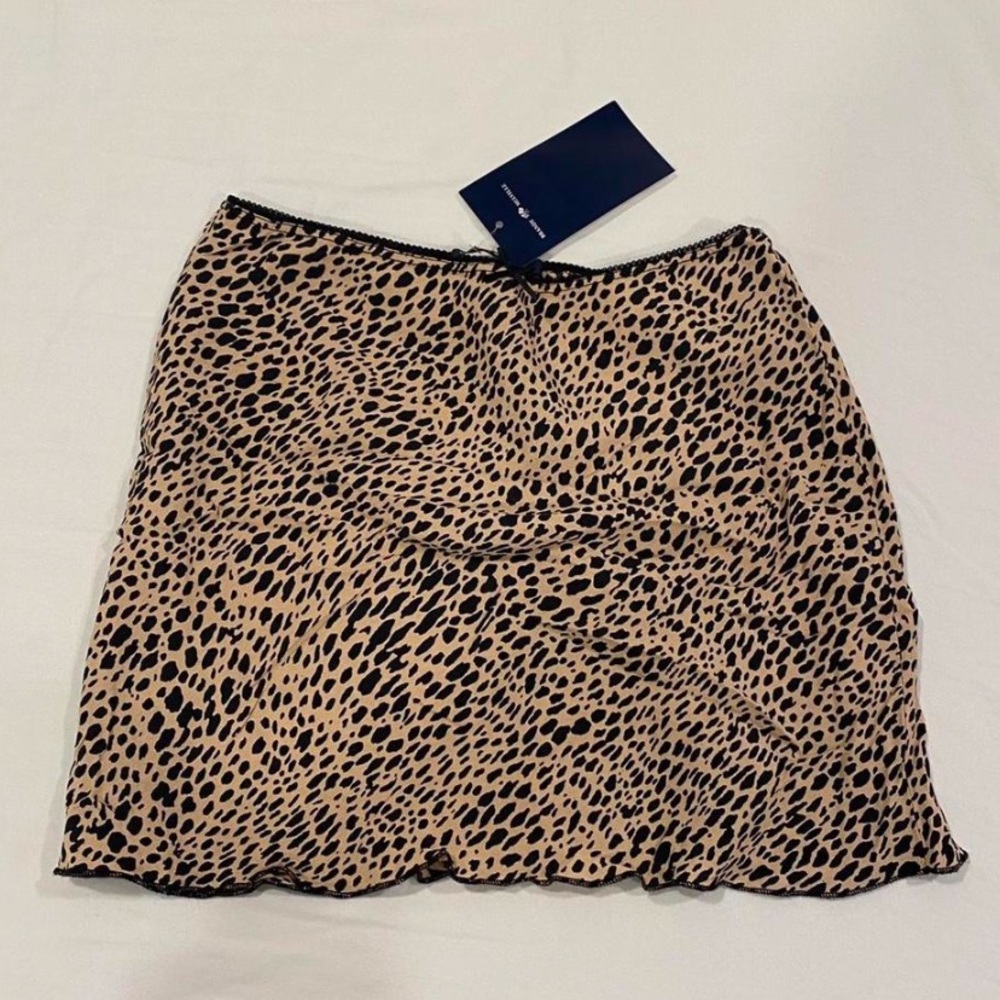 NWT brandy Melville leopard skirt